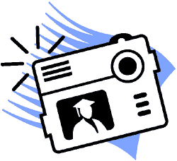  clipart graphic - a digital camera