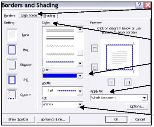 graphic - Microsoft Word menu