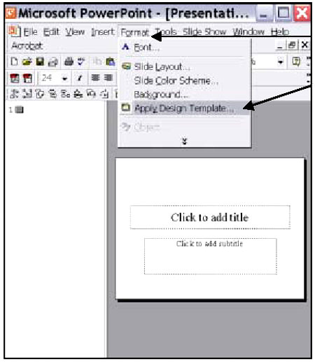 graphic - copy of a Microsoft PowerPoint menu