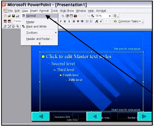 graphic - copy of a Microsoft PowerPoint menu