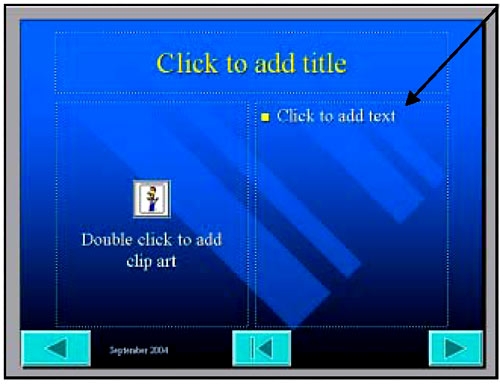 graphic - copy of a Microsoft PowerPoint menu