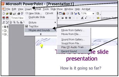 graphic - copy of a Microsoft PowerPoint menu