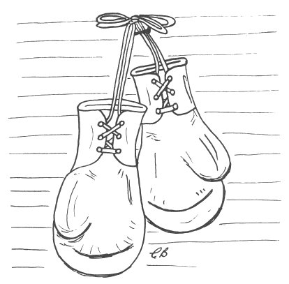 Pair of boxing gloves
