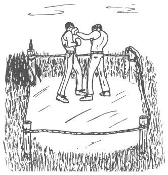 Two men in a ring