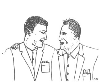 Yvon Durelle and Chris Shaban