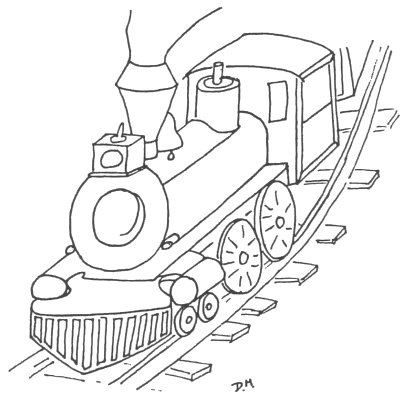 Illustration of Dungarvon Whooper, the train