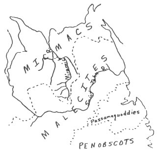 Territorial map of native tribes 