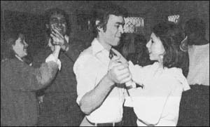 Man and woman dancing