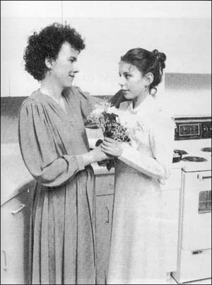 Woman in wedding dress