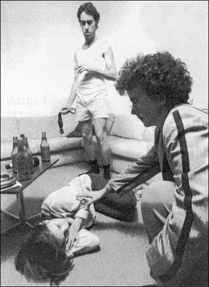 Girl lying on the floor