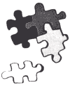 clipart graphic - four jigsaw puzzle pieces