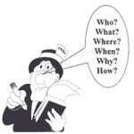 clipart graphic - a reporter