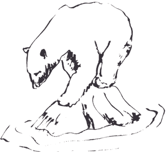 graphic - drawing of a bear