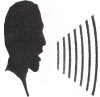 graphic of a person speaking