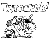 Teamwork Cartoon