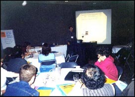 Participants listening to Richard Lockert