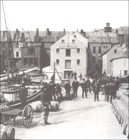 photo of a dockside scene