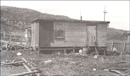 photo of a lived-in shack