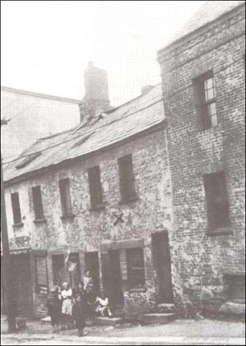 photo of brick tenements