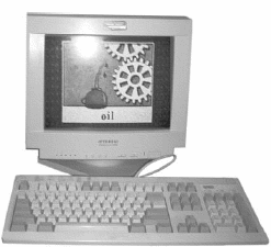 graphic: SARAW computer screen and keyboard