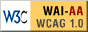 graphic: Level Double-A conformance, W3C-WAI Web Content Accessibility Guidelines 1.0