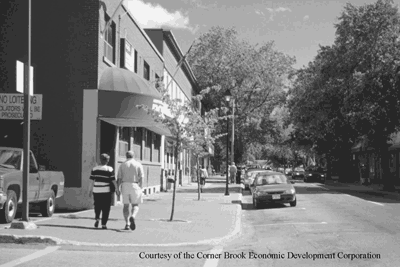 Street corner in Corner Brook