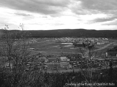 Aerial view of Churchill Falls
