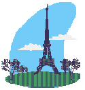 graphic of the Eifel Tower