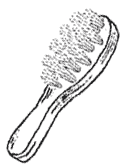 graphic of a brush