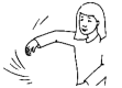 graphic of a person waving is arm