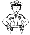 graphic of a police officer