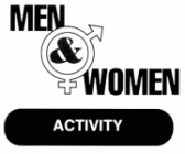 graphic of presentation - Men and women activity