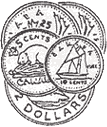 graphic of a toonie, two quarter, a nickel and a dime