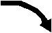 graphic of an arrow pointing to the right/down