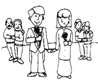 graphic of Parents help to find good husbands and wives for their children.