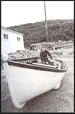 Terry Poole in boat