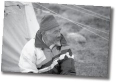 An elderly Inuit man