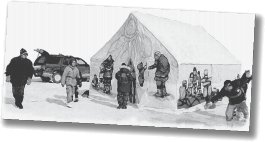 Building a tent