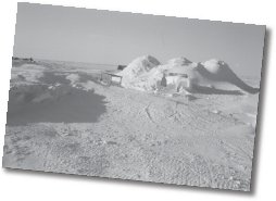 Snow mounds