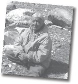 A woman sitting