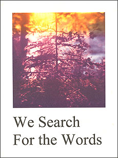 graphic - cover of We Search for the Words