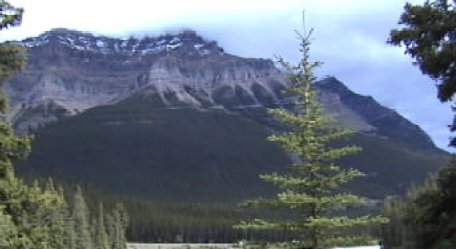 graphic of photo of a mountain range