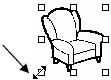 Enlarged chair clip art