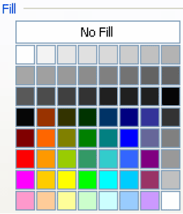 Color Fill selection grid