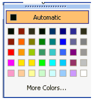 Menu of colors