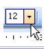 Font size menu