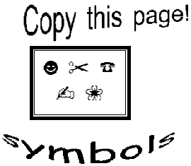 copy this page of symbol