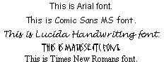 Fonts