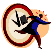 A person who is late for work
