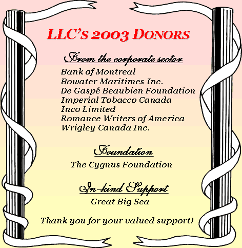 graphic - list of donors